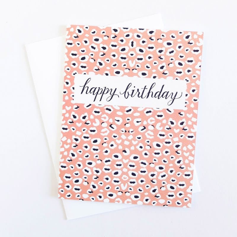Leopard's Spots Birthday Card
