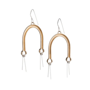 Bronze Ilumina earrings rear view