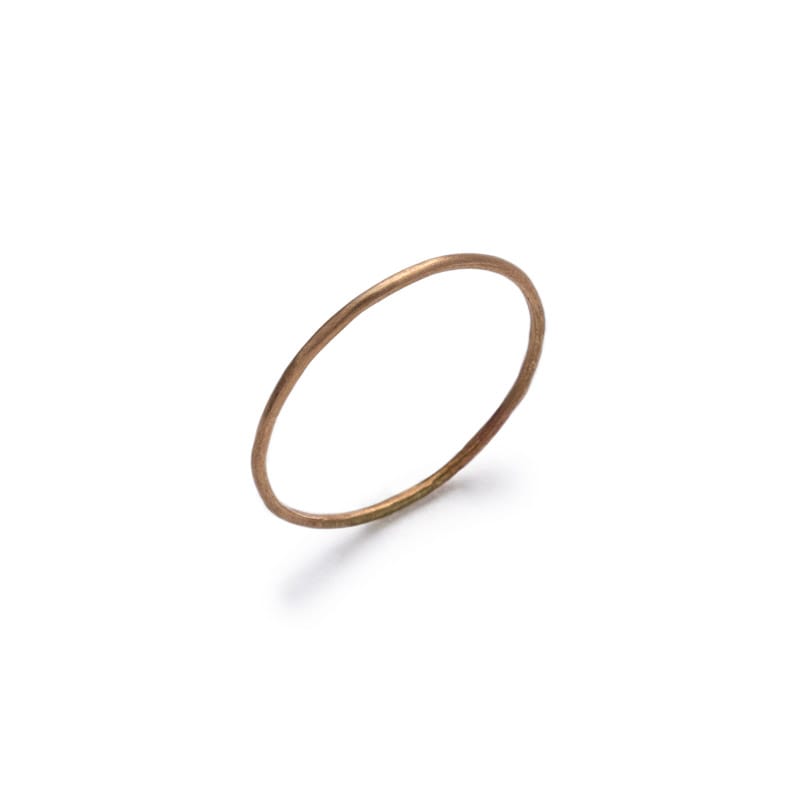 Smooth Gold-filled stacker ring