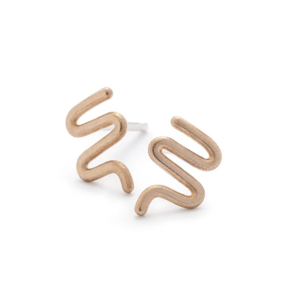 Viri Stud Earrings | Snake-Inspired Minimalist Studs